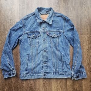 Mens M Levi’s Type III Trucker Jacket Denim Blue